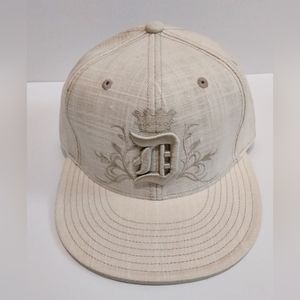 Cooperstown linen fitted cap 7 and 1/2 New with Perfect 3D Embroidery!